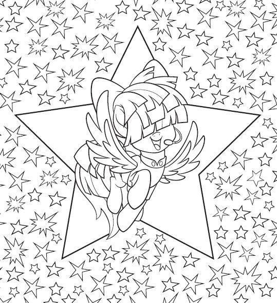 Online coloring book: Singing pony coloring book